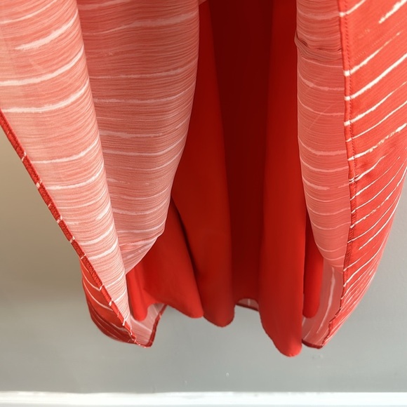 Sacking & Babi Reid Dress Striped Orange Shibori- Anthropologie Size 2 - Picture 7 of 16